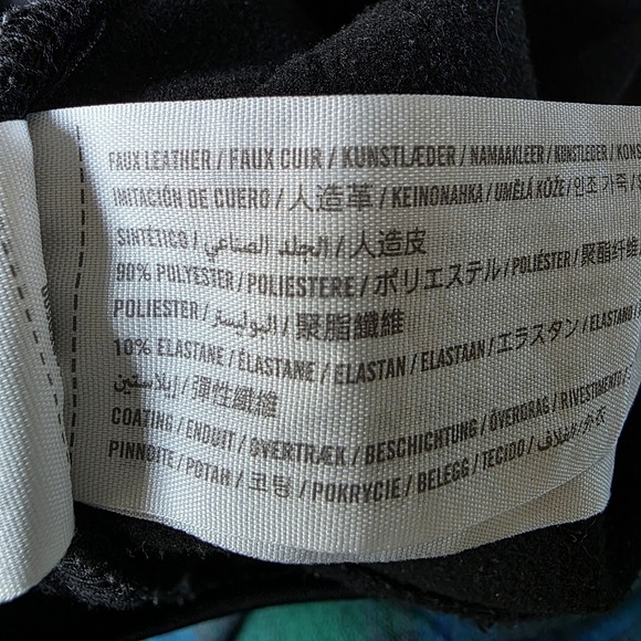 Abercrombie & Fitch Skinny high rise black sz 29/8 curve love Vegan Leather Y2K - Picture 11 of 11